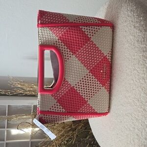 NWT Kate Spade woven convertible clutch bag